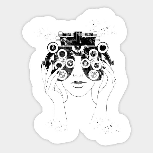 Optometry Art Sticker by erzebeth